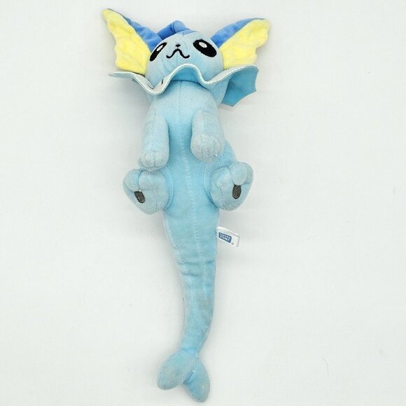 Tomy Pokemon Plush Toy Vaporeon 8" Stuffed Animal Doll Eevee Evolution 2017 - Picture 6 of 9